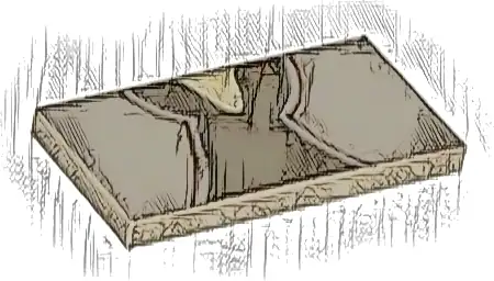 Tile 2 x 4 with Vest over Dark Brown Shirt, Tan Neck Pattern (BrickHeadz Jar Jar Binks Torso)