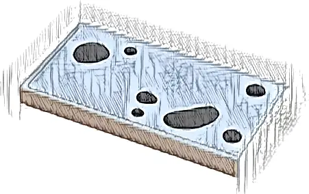 Tile 2 x 4 with 7 Black Dalmatian Spots Pattern (Sticker) - Set 43271