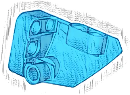 Technic, Panel Fairing # 1 Small Smooth Short, Side A