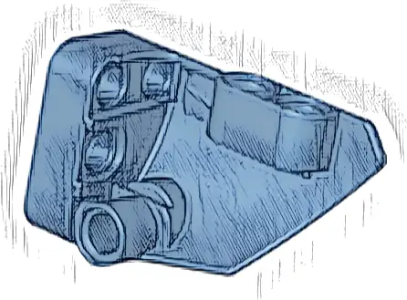 Technic, Panel Fairing # 1 Small Smooth Short, Side A