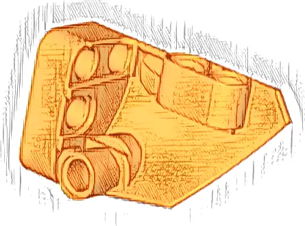 Technic, Panel Fairing # 1 Small Smooth Short, Side A