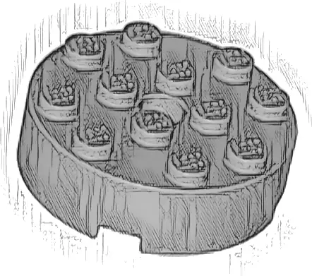 Brick, Round 4 x 4 with Hole