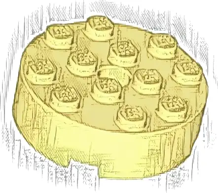 Brick, Round 4 x 4 with Hole