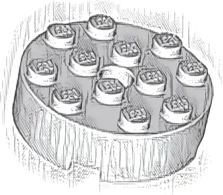 Brick, Round 4 x 4 with Hole