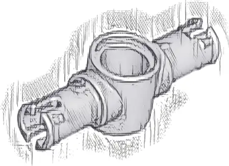 Technic, Pin 3L with Friction Ridges and Center Pin Hole