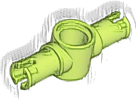 Technic, Pin 3L with Friction Ridges and Center Pin Hole