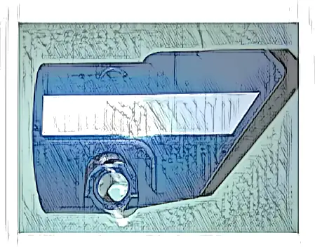 Technic, Panel Fairing # 2 Small Smooth Short, Side B with White Stripe Pattern (Sticker) - Set 41999