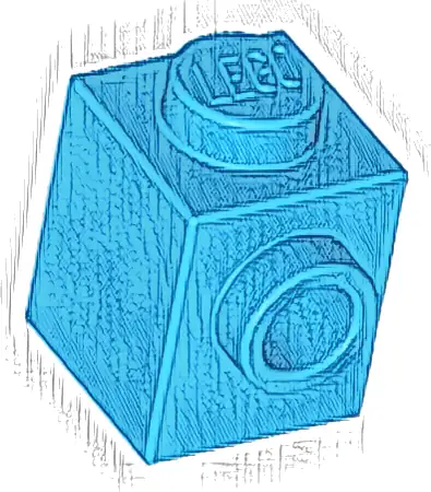 Brick, Modified 1 x 1 with Stud on Side