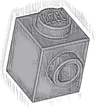 Brick, Modified 1 x 1 with Stud on Side