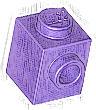 Brick, Modified 1 x 1 with Stud on Side