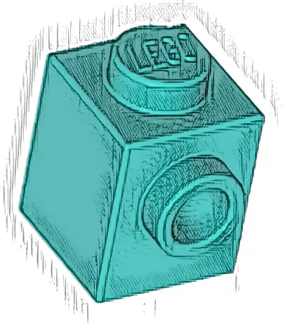 Brick, Modified 1 x 1 with Stud on Side