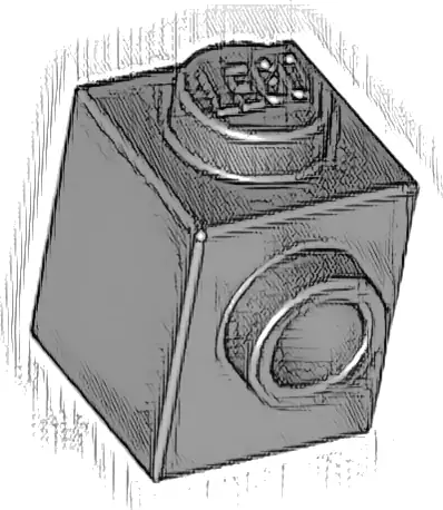 Brick, Modified 1 x 1 with Stud on Side