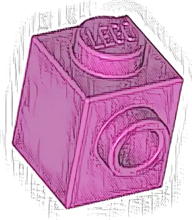 Brick, Modified 1 x 1 with Stud on Side