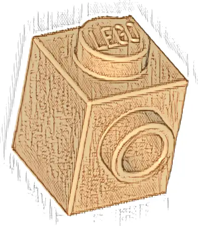 Brick, Modified 1 x 1 with Stud on Side