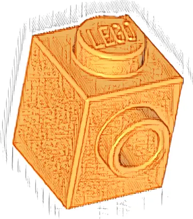 Brick, Modified 1 x 1 with Stud on Side