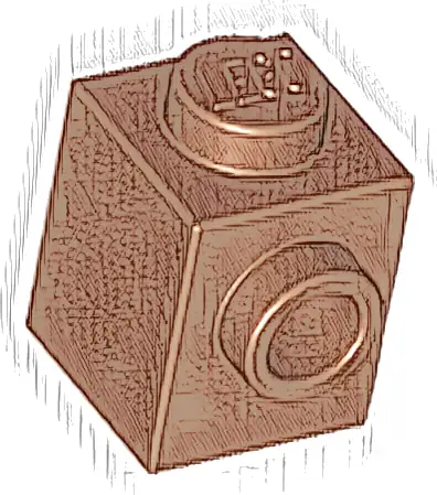 Brick, Modified 1 x 1 with Stud on Side