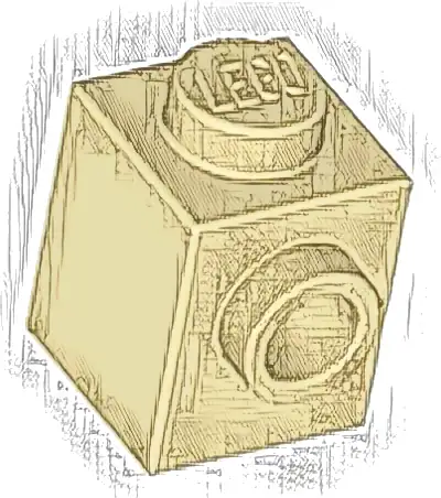 Brick, Modified 1 x 1 with Stud on Side