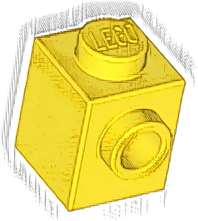 Brick, Modified 1 x 1 with Stud on Side