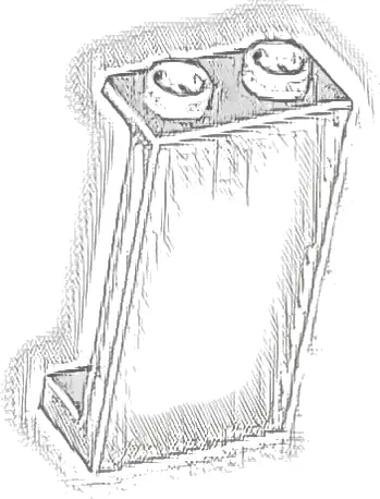 Panel 1 x 2 x 3 with Side Supports - Hollow Studs