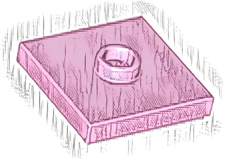 Plate, Modified 2 x 2 with Groove and 1 Stud in Center (Jumper)