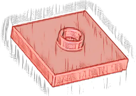 Plate, Modified 2 x 2 with Groove and 1 Stud in Center (Jumper)