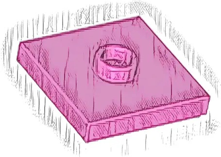 Plate, Modified 2 x 2 with Groove and 1 Stud in Center (Jumper)