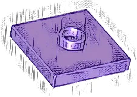 Plate, Modified 2 x 2 with Groove and 1 Stud in Center (Jumper)