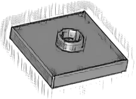 Plate, Modified 2 x 2 with Groove and 1 Stud in Center (Jumper)