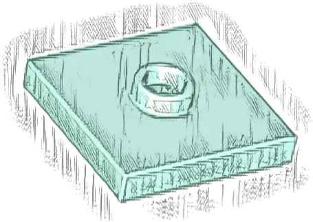 Plate, Modified 2 x 2 with Groove and 1 Stud in Center (Jumper)