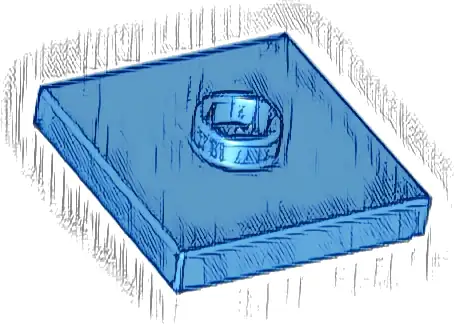 Plate, Modified 2 x 2 with Groove and 1 Stud in Center (Jumper)