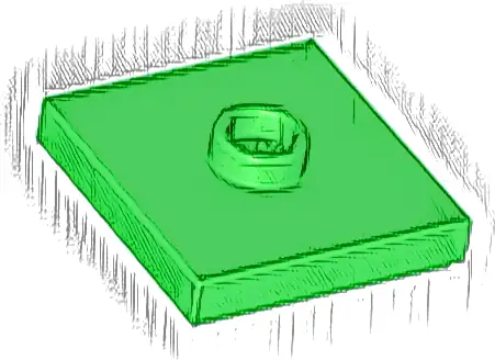 Plate, Modified 2 x 2 with Groove and 1 Stud in Center (Jumper)