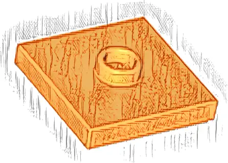 Plate, Modified 2 x 2 with Groove and 1 Stud in Center (Jumper)