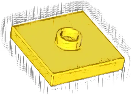 Plate, Modified 2 x 2 with Groove and 1 Stud in Center (Jumper)