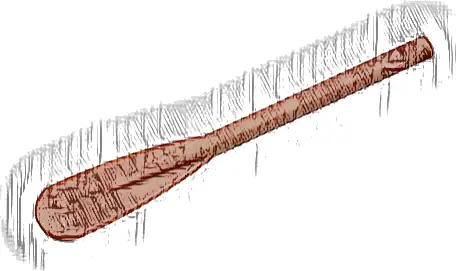 Minifigure, Utensil Oar / Paddle Reinforced