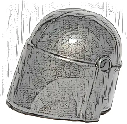 Minifigure, Headgear Helmet with Holes, SW Mandalorian, Plain