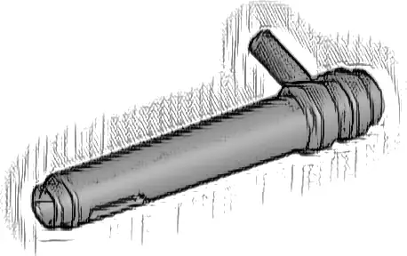 Cylinder 1 x 5 1/2 with Bar Handle (Friction Cylinder)