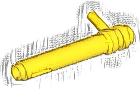 Cylinder 1 x 5 1/2 with Bar Handle (Friction Cylinder)