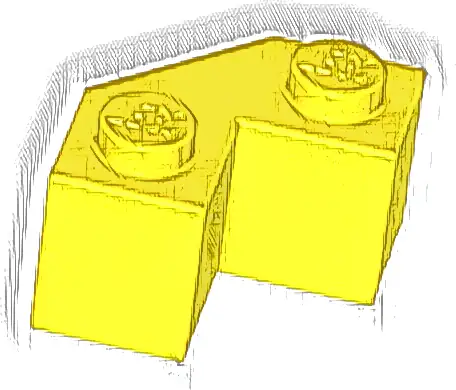 Brick, Modified Facet 2 x 2