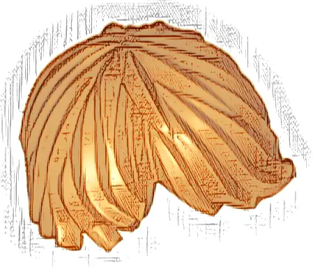 Minifigure, Hair Tousled with Side Part