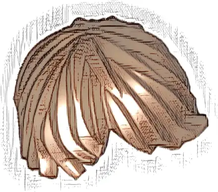 Minifigure, Hair Tousled with Side Part