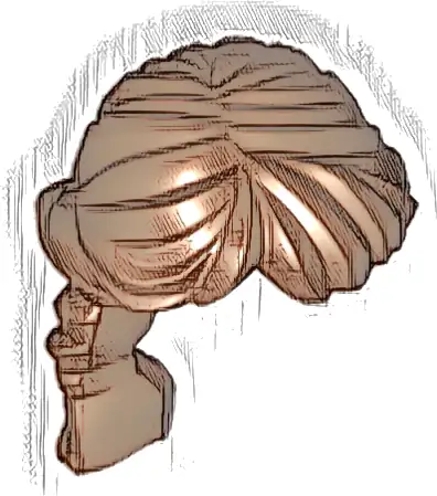 Minifigure, Hair Female Ponytail Long French Braided