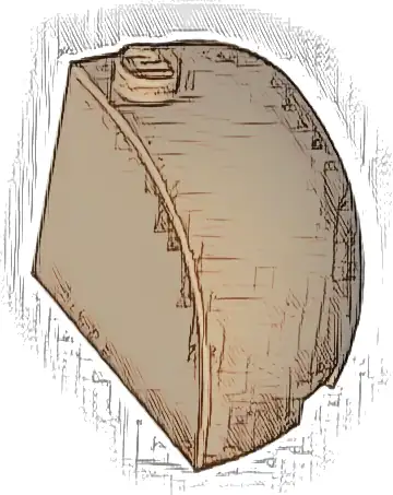 Brick, Round Corner 3 x 3 x 2 Dome Top