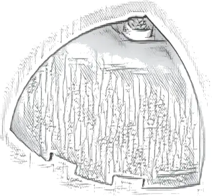 Brick, Round Corner 3 x 3 x 2 Dome Top
