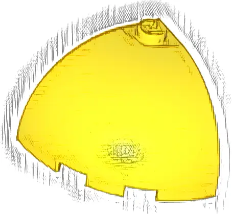 Brick, Round Corner 3 x 3 x 2 Dome Top