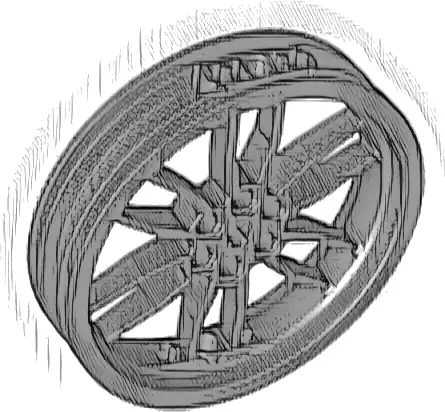 Wheel 75mm D. x 17mm Motorcycle