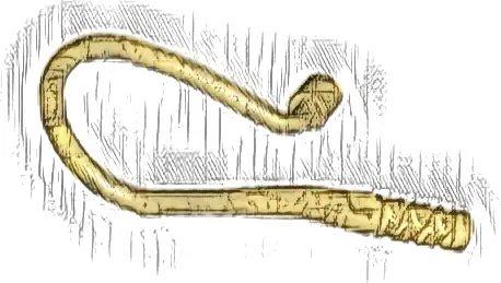 Minifigure, Weapon Whip Bent Flexible