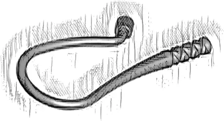 Minifigure, Weapon Whip Bent Flexible