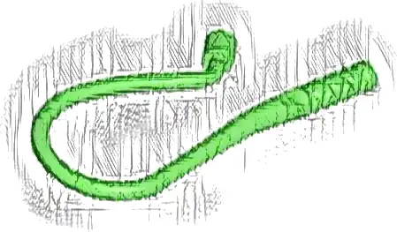 Minifigure, Weapon Whip Bent Flexible