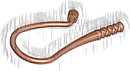 Minifigure, Weapon Whip Bent Flexible