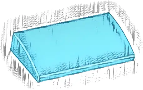 Slope, Curved 2 x 4 x 2/3 with Bottom Tubes